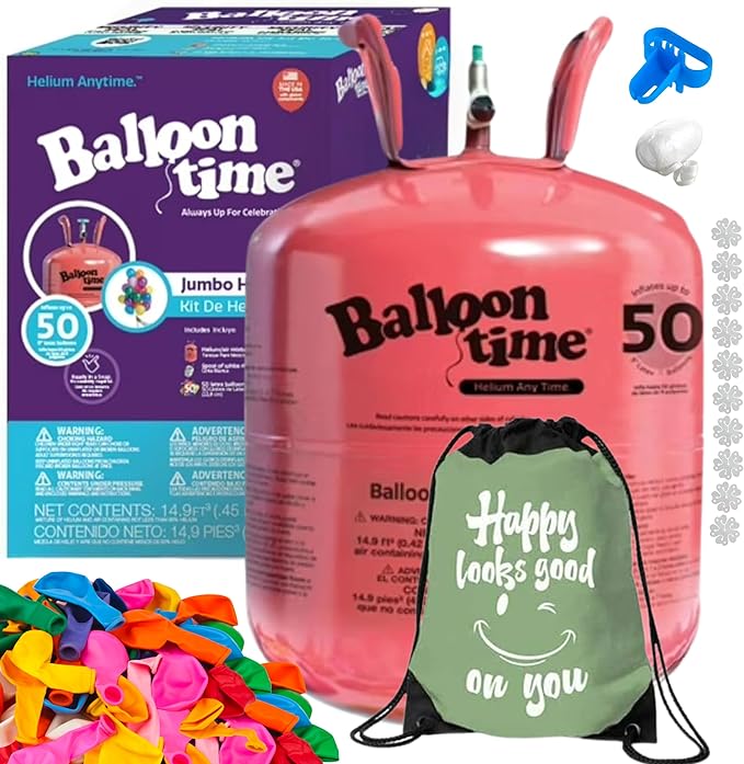Balloon Time Disposable Helium Tank 14.9 cu.ft by BLUERIBBON