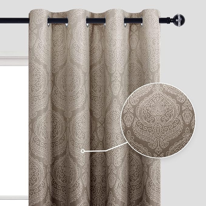 DWCN Ombre Blackout Curtains for Bedroom - Image 2