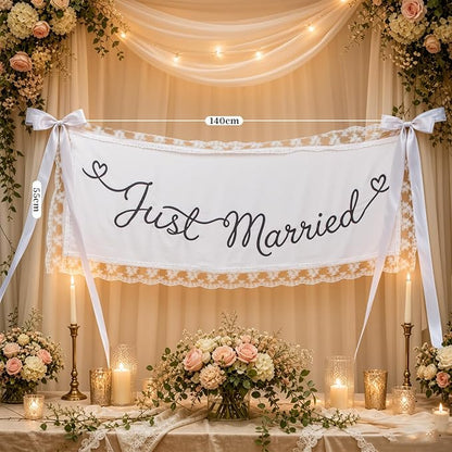 Just Married Wedding Banner - Image 4