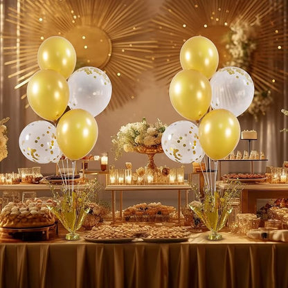 2 Set Gold Birthday Centerpieces - Image 4