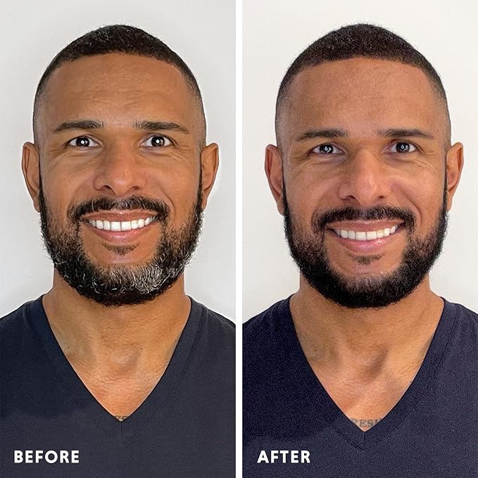 Hair & Beard Color for Full Gray Coverage 2 pack - Dark Ash Blonde - Ammonia-Free Complete Men’s At-home Beard & Hair Dye Kit, Professional-grade Permanent Hair Color (7.1)