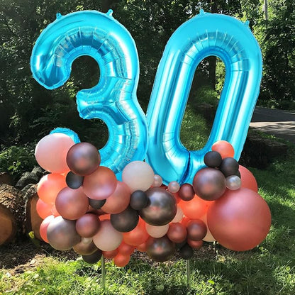 30 Number Balloons Large Foil Number Balloon Big 40 Inch - Image 4