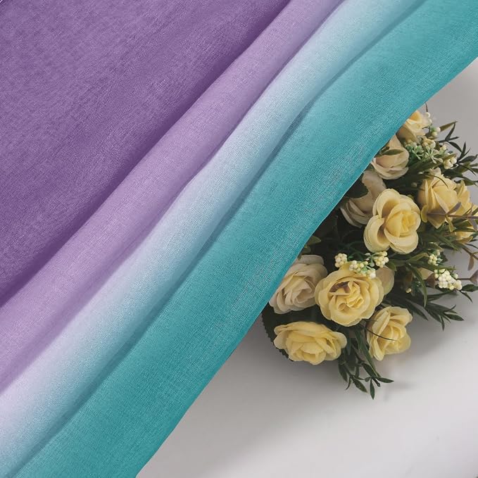 DWCN Ombre Sheer Curtains - Image 5