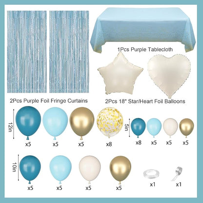 Amandir Blue Birthday Decorations - Image 2
