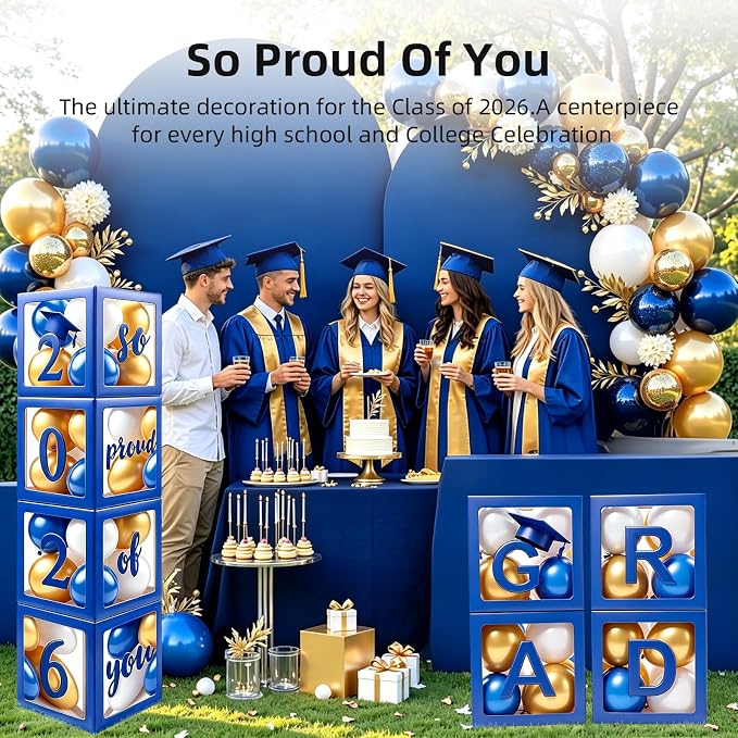 2026 Graduation Party Decoration Black Balloon Boxes - Image 7
