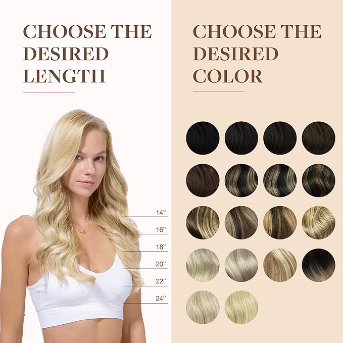 GOO GOO Clip in Hair Extensions Real Human Hair, Remy Human Hair Extensions Clip ins for Women, Natural Human Hair, 24inch 160g 7Pcs, 60A Platinum Blonde