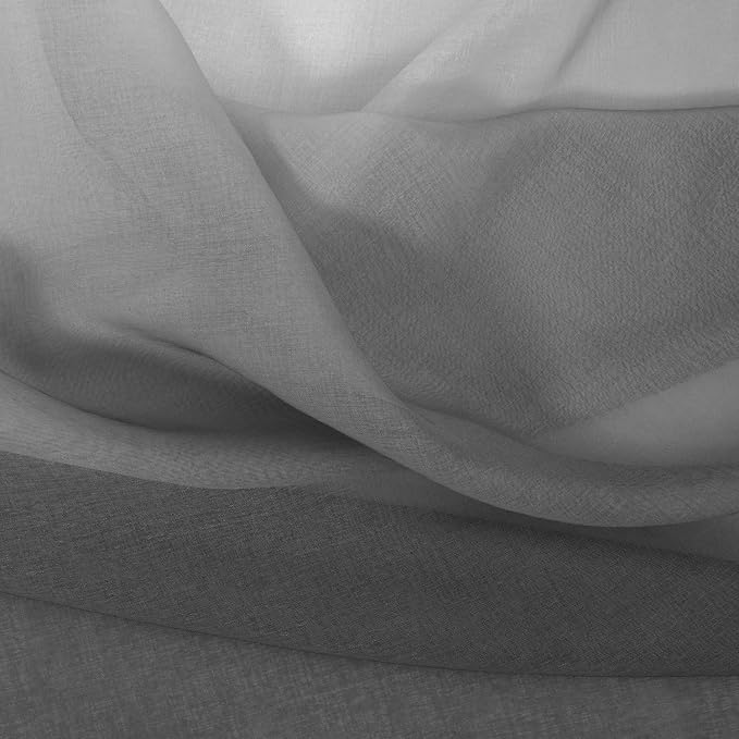 DWCN Grey Ombre Sheer Curtains - Image 6