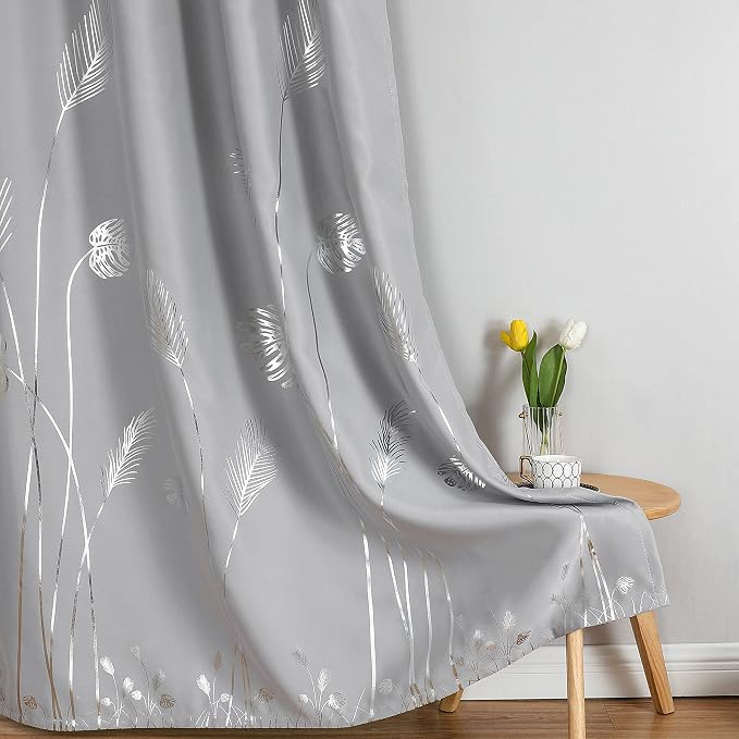 Light Grey Blackout Curtains 72 Inches Long, Light Blocking Thermal Insulated - Image 7