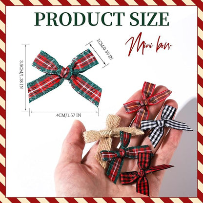YGDZ Mini Christmas Bows, Small Bows - Image 4