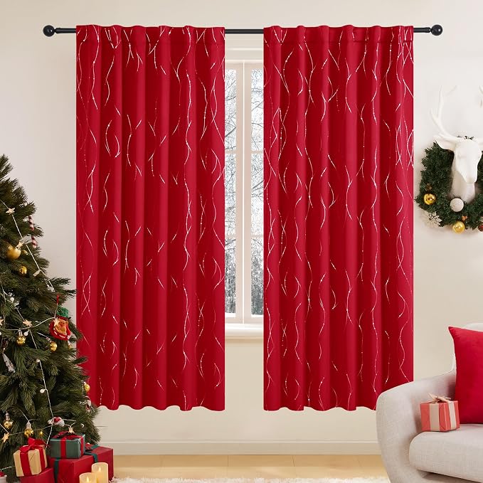 Deconovo Blackout Back Tab Curtains by Unknown