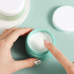 Travel Containers for Toiletries, Silicone Cream Jars BPA-Free, Leak-proof 2oz Travel Size Containers, Portable Size Silicone Jars with Lid for Cosmetic Face Hand Body Cream (4 Pack)