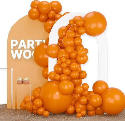 PartyWoo Burnt Orange Balloons 100pcs Terracotta Fall Color 36 Inch | 36 18 12 by PartyWoo