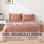 Bella Coterie | Luxury Bamboo Viscose King Size Pillowcase Set | 100% Organically Grown | Ultra Soft | Cooling | 2 Pcs [Raisin]
