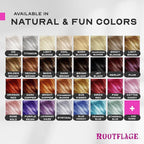 Rootflage Fun Temporary Hair Color- Works on Dark Hair (03 Blue Monday) Washes Out in 1 Shampoo