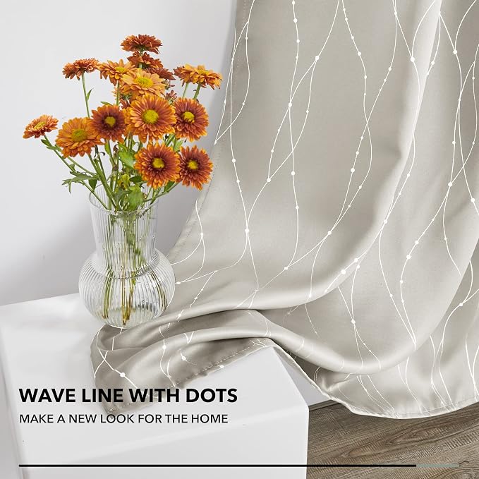 Deconovo Blackout Back Tab Curtains - Image 6