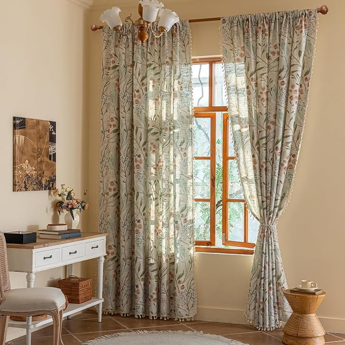 ENJOYBRIDAL Floral 84 Inch Curtains - Image 6