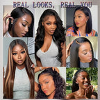 28 Inch Deep Wave Lace Front Wigs Human Hair 13x6 HD Lace Front Wigs Human Hair Pre Plcked Curly Human Hair Wig for Women 200% Density Water Wave Lace Front Wigs Human Hair With Baby Hair