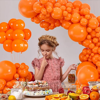 114pcs Orange Balloons Kit - Image 6