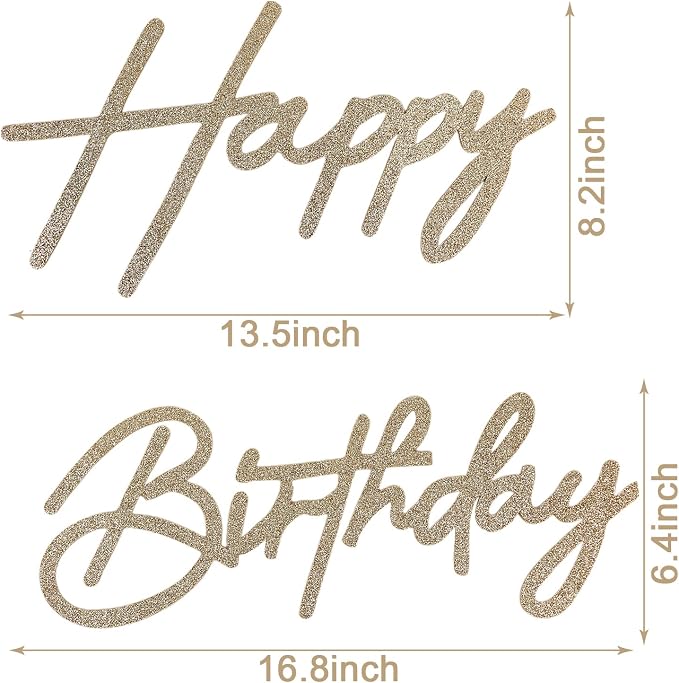 Happy Birthday Sign for Backdrop - Image 2