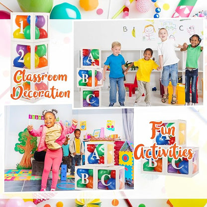 Zhanmai 6 Pcs Abc and 123 Balloon Boxes - Image 5