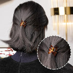 Cobahom 12 Pcs Small Claw Clips 1.2 Inch Plastic No-Slip Mini Clips for Thin Hair Styling Accessories for Women and Girls (Brown)