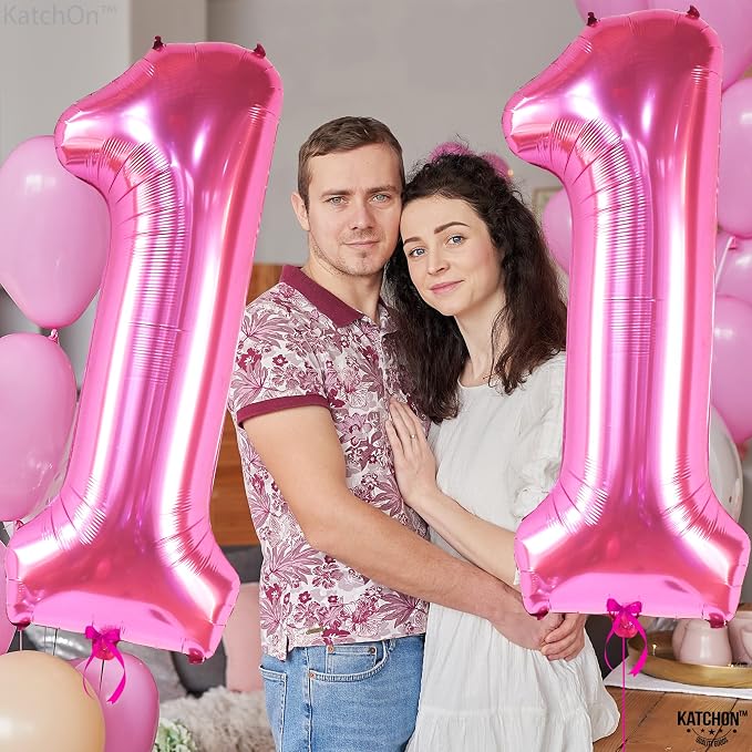 Katchon, Hot Pink Number 11 Balloon - Image 8