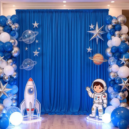 50ft×12ft Royal Blue Backdrop Curtain - Image 5