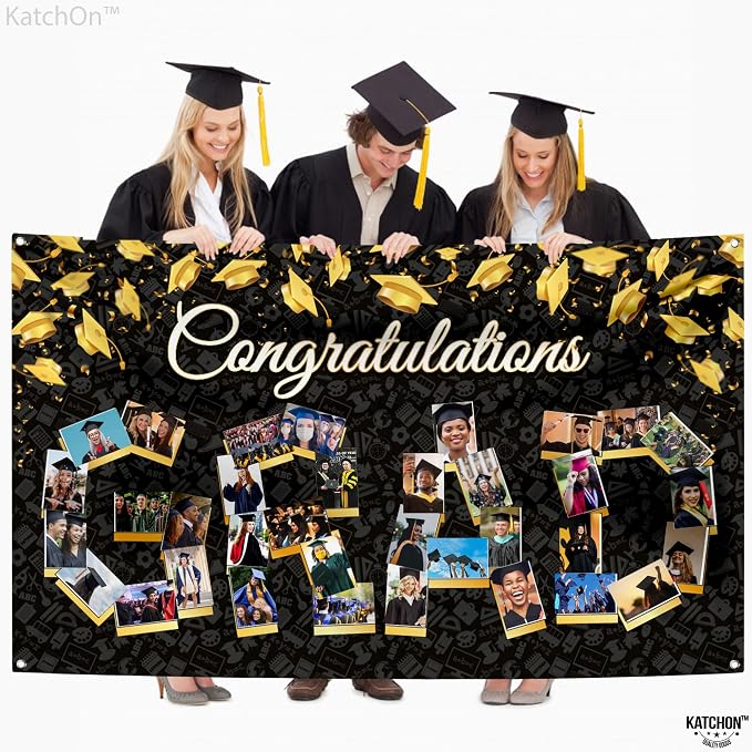 KatchOn Congratulations Graduation Photo Banner 72x44 Inch | Personalized Grad - Image 8