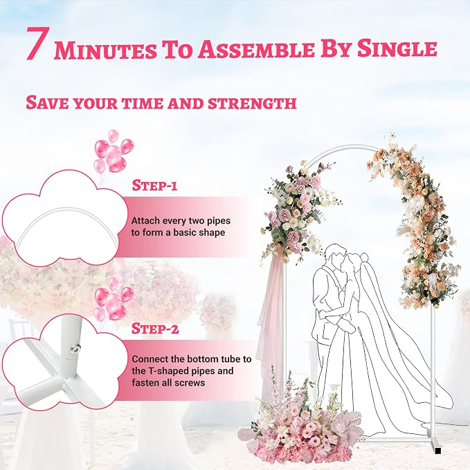 6.6FT Arch Backdrop Stand, Backdrop Arch - Image 5