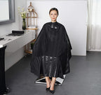 Professional Salon Cape, Polyester, Black, 54'x62', Barber Hair Cut Cape