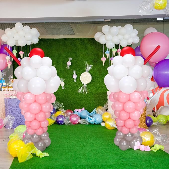 2 Set Ice Cream Balloon Column Stand Kit - Image 4