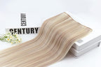 Full Shine Blonde Hair Extensions Clip in Human Hair Highlights Blonde Hair Clip in Hair Extensions Easy to Wear Lightweight 3 Pcs 18 Inch 60 G