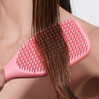 Tangle Teezer Large Ultimate Detangler Hairbrush for Wet & Dry Hair, Eliminates Knots & Reduces Breakage for Long, Thick, & Curly Hair Types, Coral Pink