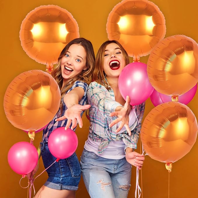 20 Pcs Round Shaped Balloons, 18 Inch Round Foil Balloon, Giant Round Mylar - Image 7
