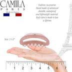 Camila Paris CP3123 French Hair Clip for Women, Nude, Girls Hair Claw Clip Jaw Fashion Durable and Styling Hair Accessories for Women, Luxury Ladies Strong Hold No Slip Grip Clamp, Made in France