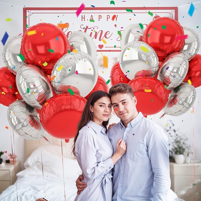 20PCS 18 Inch Round Foil Balloon, Round Shaped Balloons - Image 6