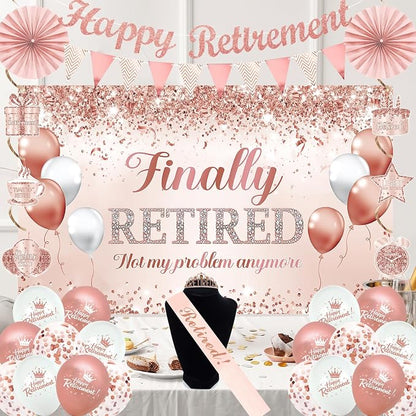 Rose Gold Retirement Decorations - Image 6