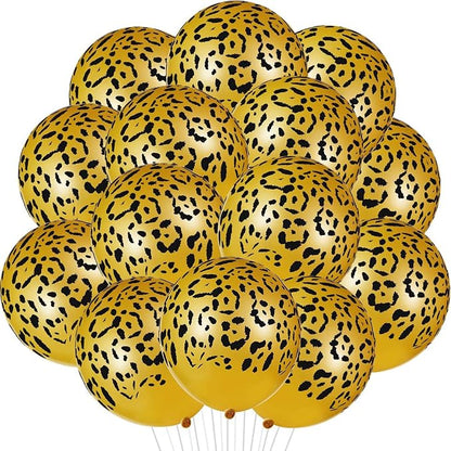 Gejoy 50 Pcs Cheetah Balloons Leopard Print Balloons 12 Inch Spots Latex by Unknown