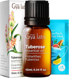 Gya Labs Tuberose Essential Oil - 0.34 Fl Oz - for Hair, Skin, Diffuser, Aromatherapy & DIY Candle Making Scent