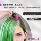 Rootflage Temporary Root Touch Up Hair Color Powder - Thinning Hair Concealer with Applicator Brush, 31 oz (08 Green Dragon)