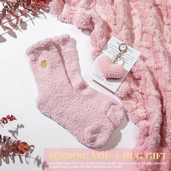 Get Well Gifts for Women Self Care Gifts Basket - Relaxing Spa Care Package After Surgery Thinking of You Birthday Gift - Feel Better Sympathy Gift Set for Her Mom Sister Friend Wife (Pink)