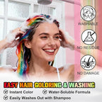 Temporary Hair Color Spray - Instant Washable Hair Dye for Kids & Adults, Non-Toxic & Non-Sticky Formula for Halloween, Cosplay, Parties & Festivals - Lasts All Day, Easy Wash Out - 4.22 fl oz (Green)