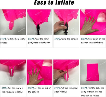 Pink Birthday Number 15 Balloons 40IN Fluorescent Pink 51 Foil Balloon | - Image 3
