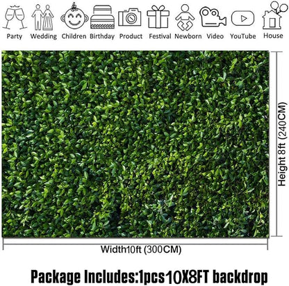 Nature Spring Green Leaves Theme Photo Background Wedding Birthday Party - Image 5