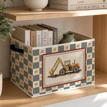 Excavator Truck Boy Nursery Storage Basket - Image 3