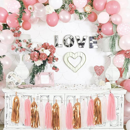 Pink Rose Gold Happy Birthday Decorations - Image 3