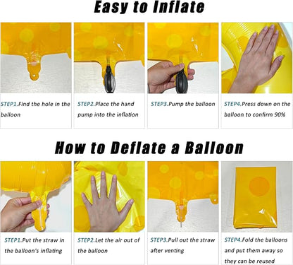 40in Yellow Polka Dot Number 3 Helium Foil Polyester Film Balloon Digital 3 | - Image 3