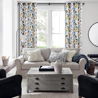 Topfinel White Pretty Pioneer Woman Blackout Curtains 63 Inches Length 2 Panels - Image 5