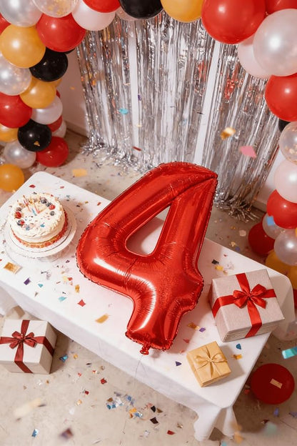 Laser Red 9 Balloon - Image 2