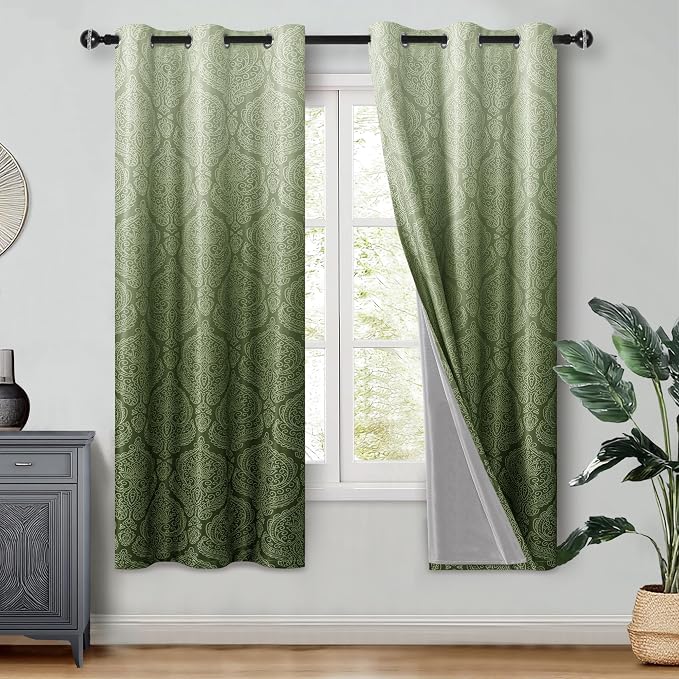 DWCN 100% Blackout Curtains for Bedroom by DWCN